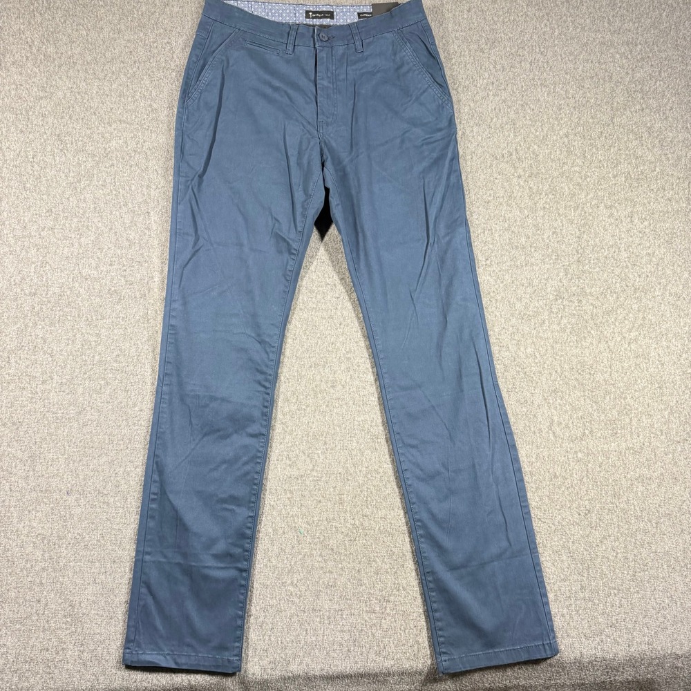 NWT American Tall Carman Tapered Chino Pants Mens 34x36 Blue
